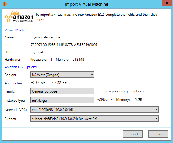 
                            “创建 Amazon EC2 实例”对话框
                        