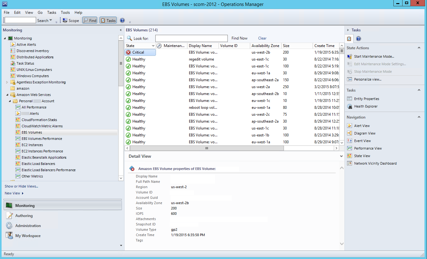 
							Amazon Elastic Block Store 卷视图
						