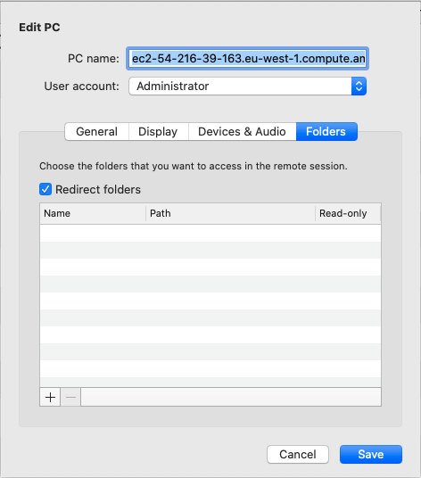 
									Microsoft 远程桌面编辑 PC 窗口。
								