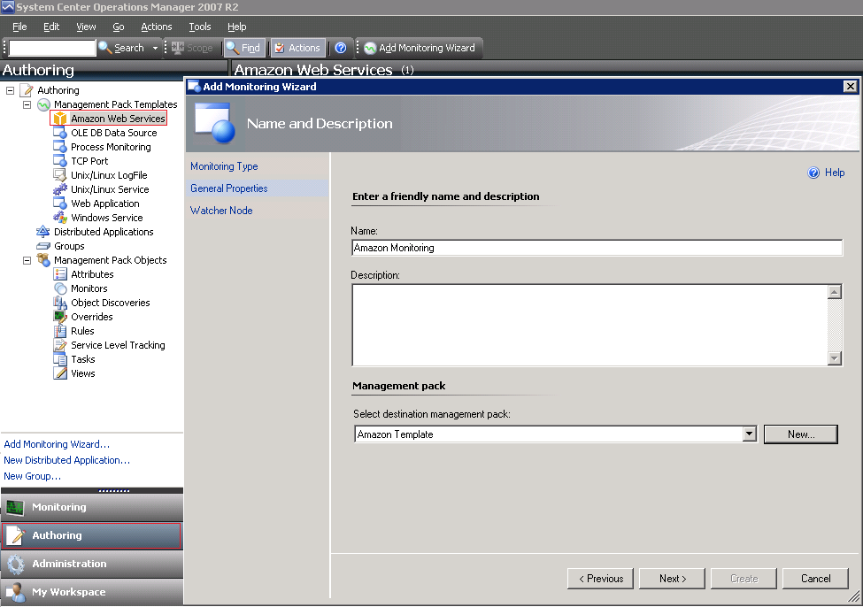 
									配置 Amazon Management Pack 以监控Amazon账户
								