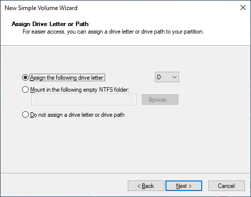 
                  指定驱动器盘符。
                