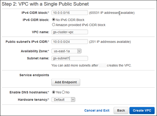 
                            创建带单个公有子网的 VPC
                        