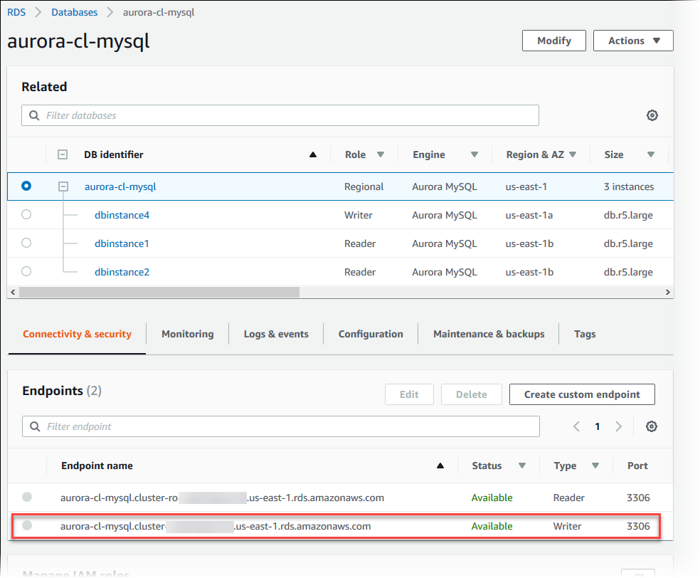 
                Amazon Aurora 详细信息
            
