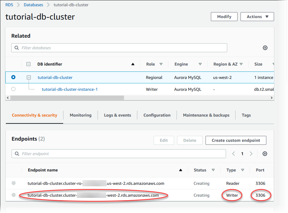 
                        数据库集群详细信息
                    