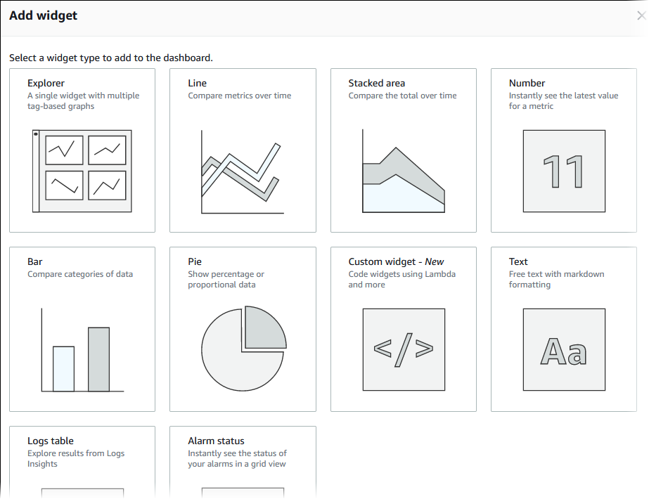 
                                选择一个小组件。
                            