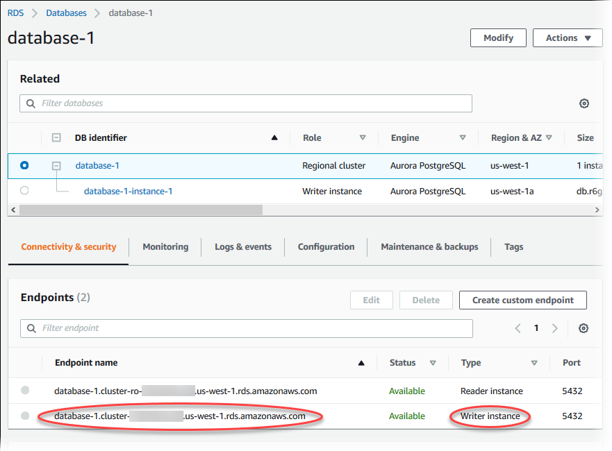 
						数据库集群详细信息
					