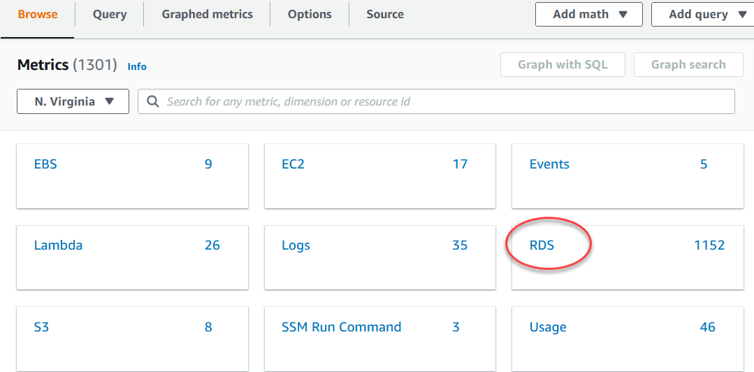 
                            选择指标命名空间
                        