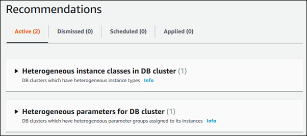
                        控制台中的主建议页面
                    