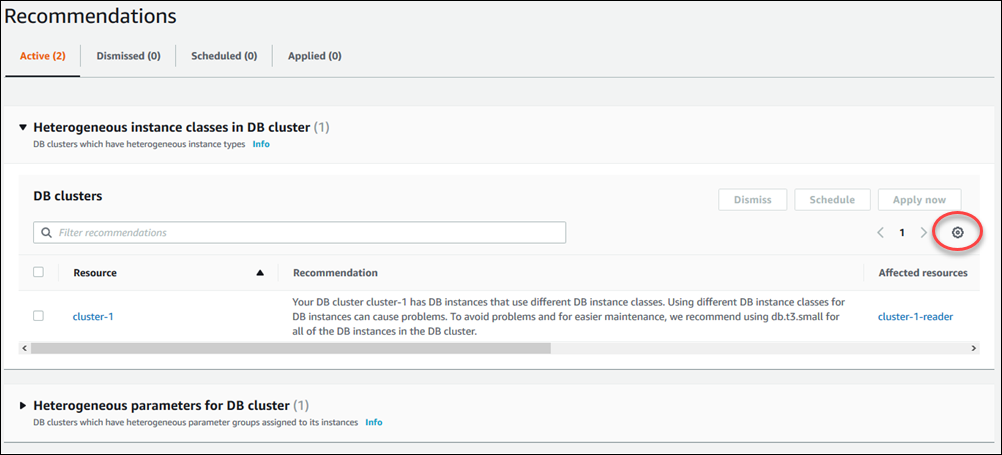 
                        控制台中用于建议的首选项图标
                    