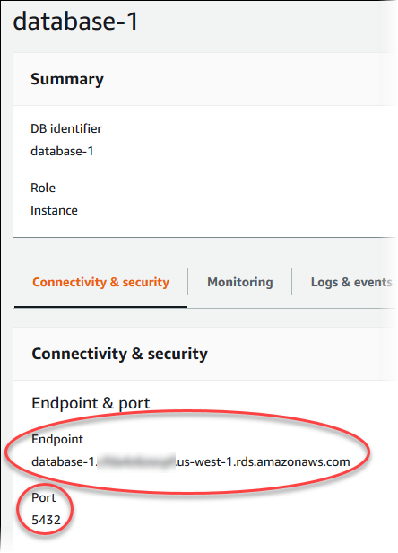 
                            从 RDS 控制台获取端点
                        