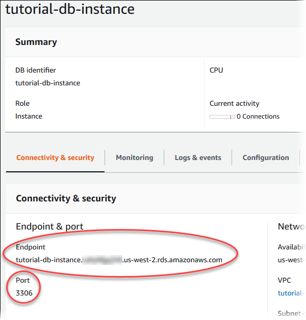 
                        数据库实例详细信息
                    