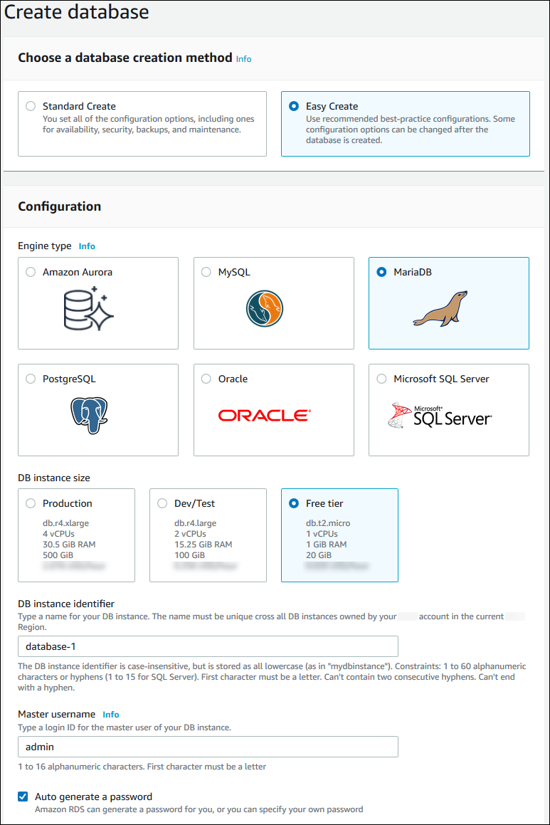 
            						“创建数据库”页面
            					