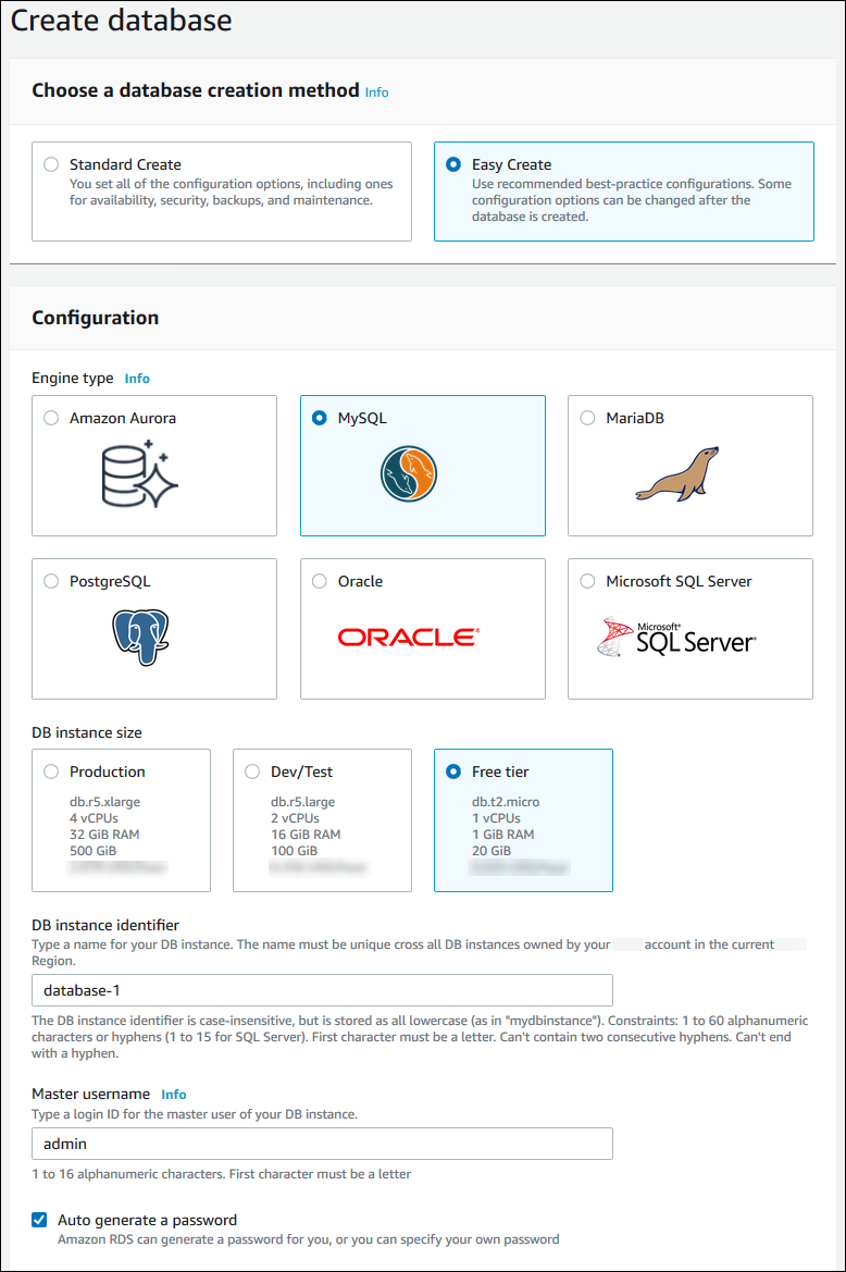 
            					“创建数据库”页面
            				