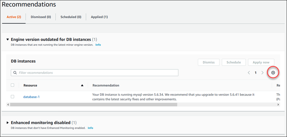 
                        控制台中用于建议的首选项图标
                    