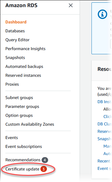 
                                    证书轮换导航窗格选项
                                