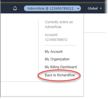 
            Richard Roe 停止使用 AdminRole 角色
          