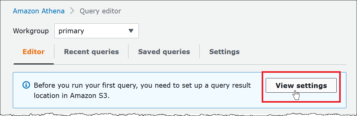 
                        选择 View Settings（查看设置）。
                    