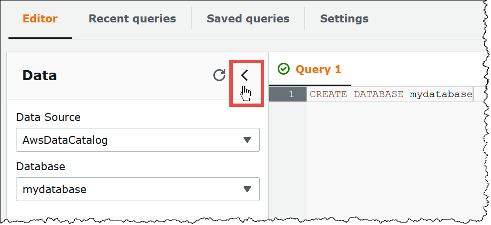 
                        选择箭头可折叠导航窗格。
                    