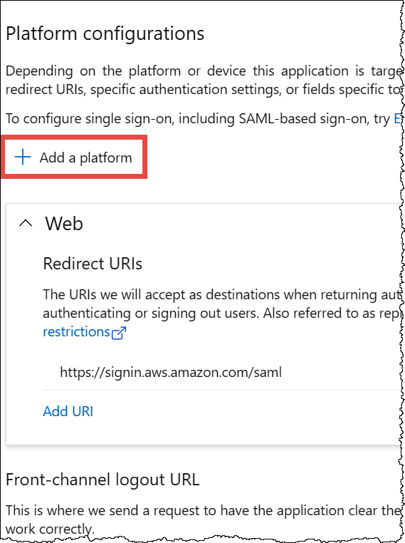 
                            选择 Add a platform（添加一个平台）。
                        