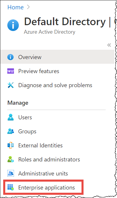 
                        选择 Enterprise application（企业应用程序）。
                    