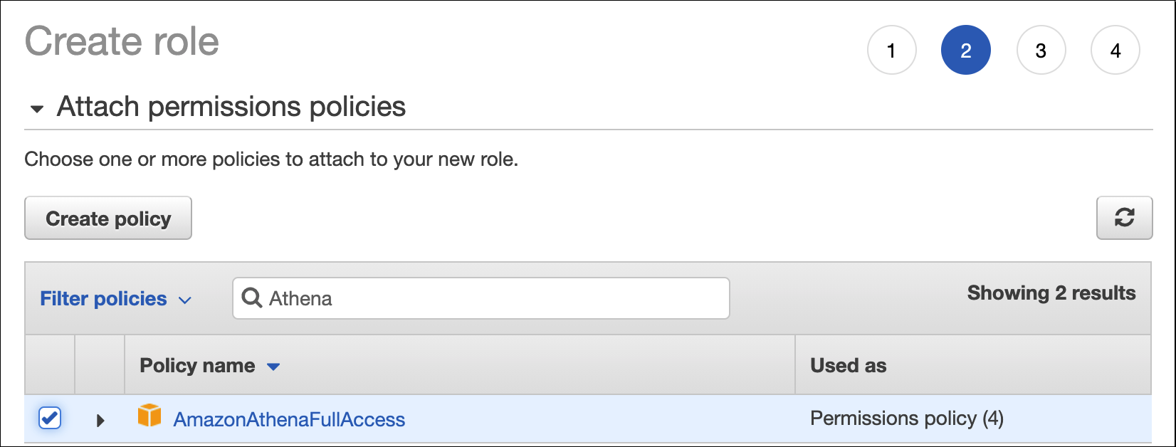 
                            为角色附加策略。
                        