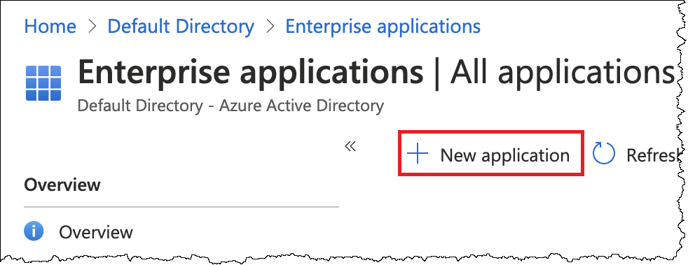 
                        选择 New application（新建应用程序）。
                    