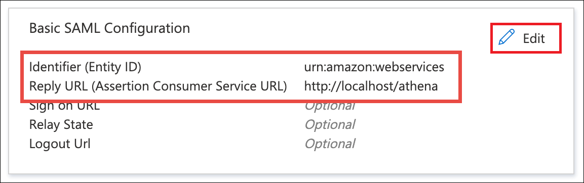 
                                使用 MFA 时的基本 SAML 配置。
                            