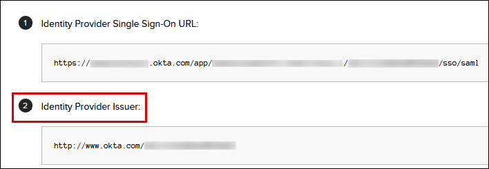 
                        Identity Provider Issuer（身份提供商发布者）的值。
                    
