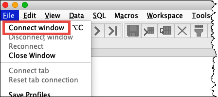 
                        选择 Connect window（连接窗口）。
                    