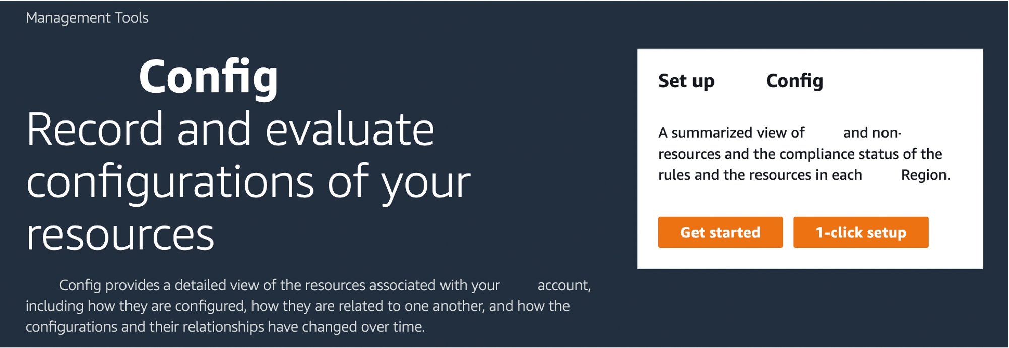 
            这些区域有：Amazon Config入门页面概述了此服务。
          