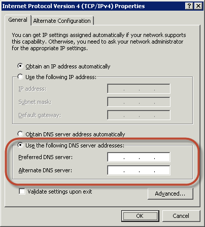 
                                设置 DNS 服务器地址
                            
