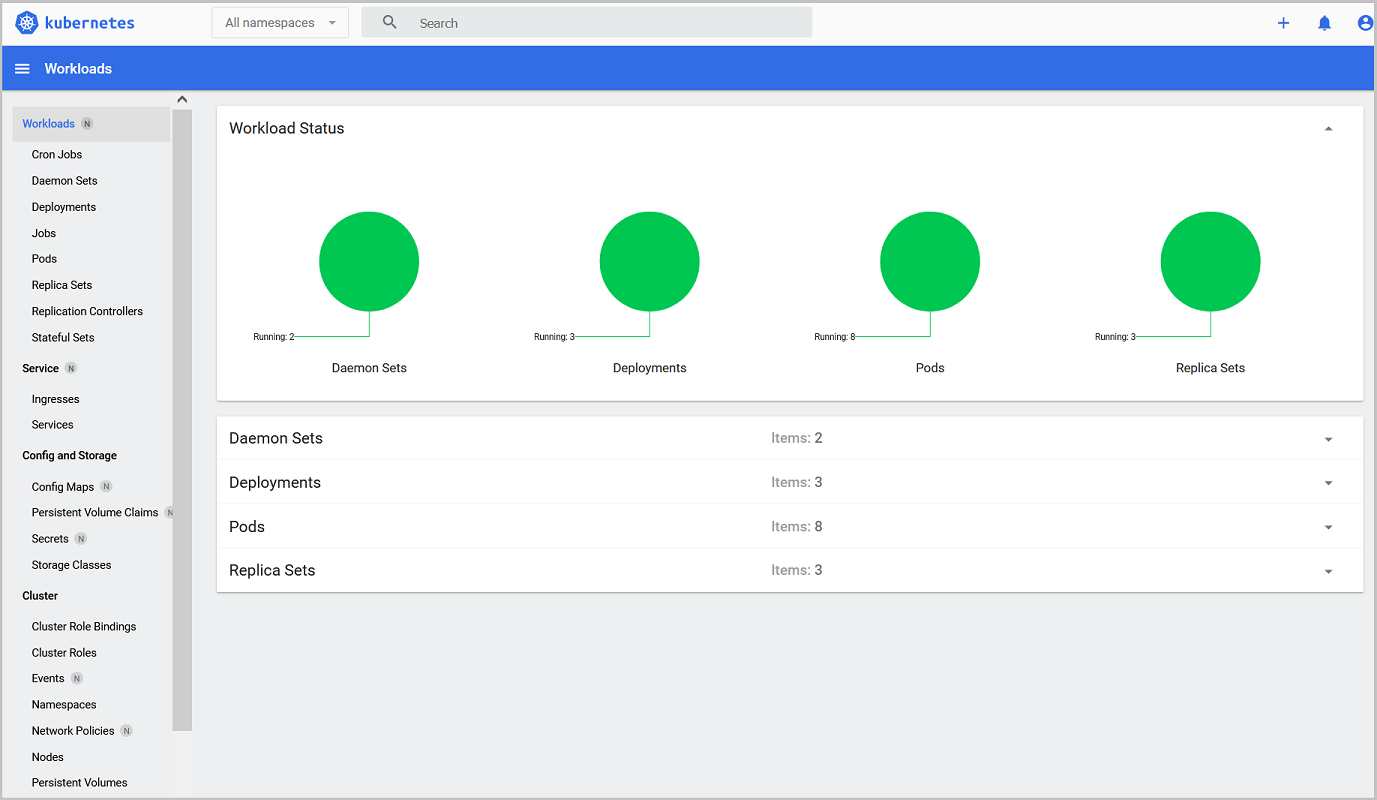 
                        Kubernetes 控制面板
                    