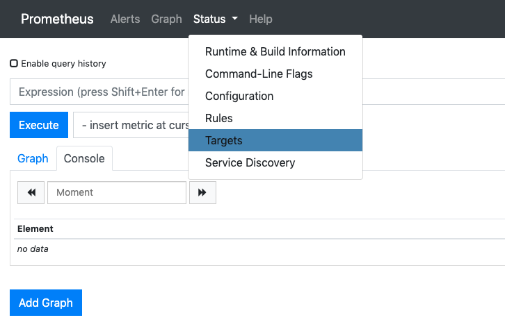 
                        Prometheus 控制台
                    