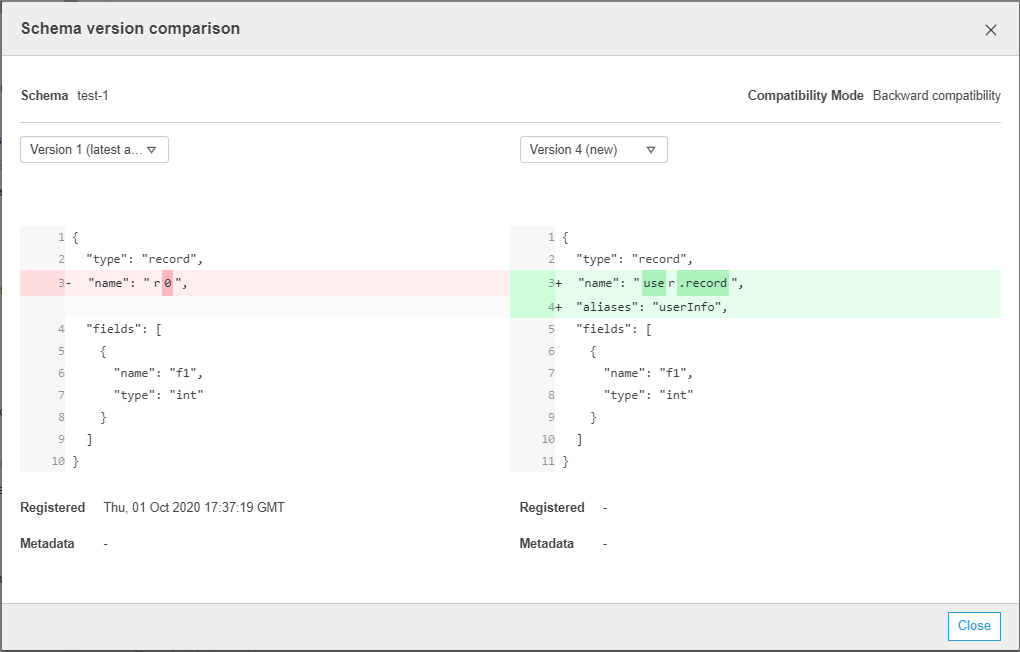 
			架构版本比较示例。
			