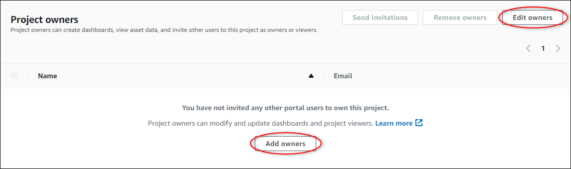 
                “Project details (项目详细信息)”页面，其中突出显示了“Assign users (分配用户)”和“Edit users (编辑用户)”。
              
