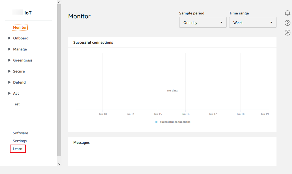 
                            Amazon IoT 控制台主页
                        
