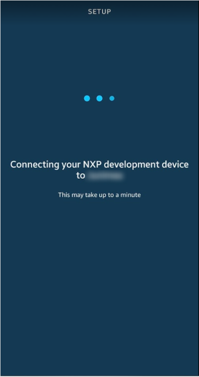 
                                应用程序将显示一条消息，指示它正连接到您选择的 Wi-Fi 网络。
                            