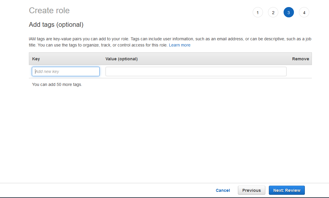 
              设置 IAMAmazon IoT EventsIAM 控制台中的服务角色。
            