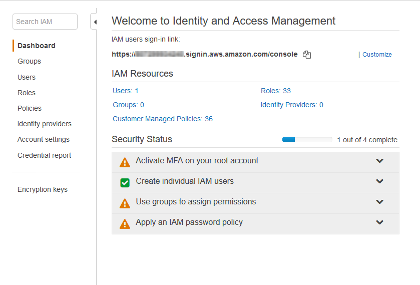 
              设置 IAMAmazon IoT EventsIAM 控制台中的服务角色。
            