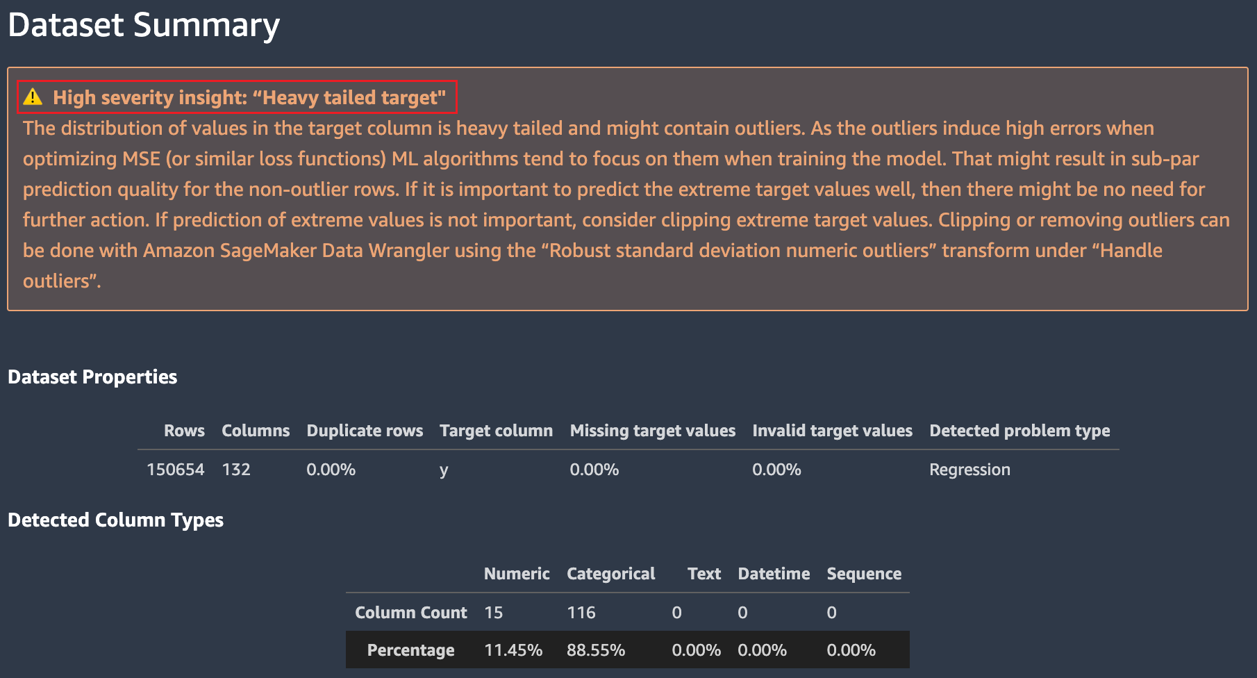 
            Autopilot 数据报告数据集摘要。
          