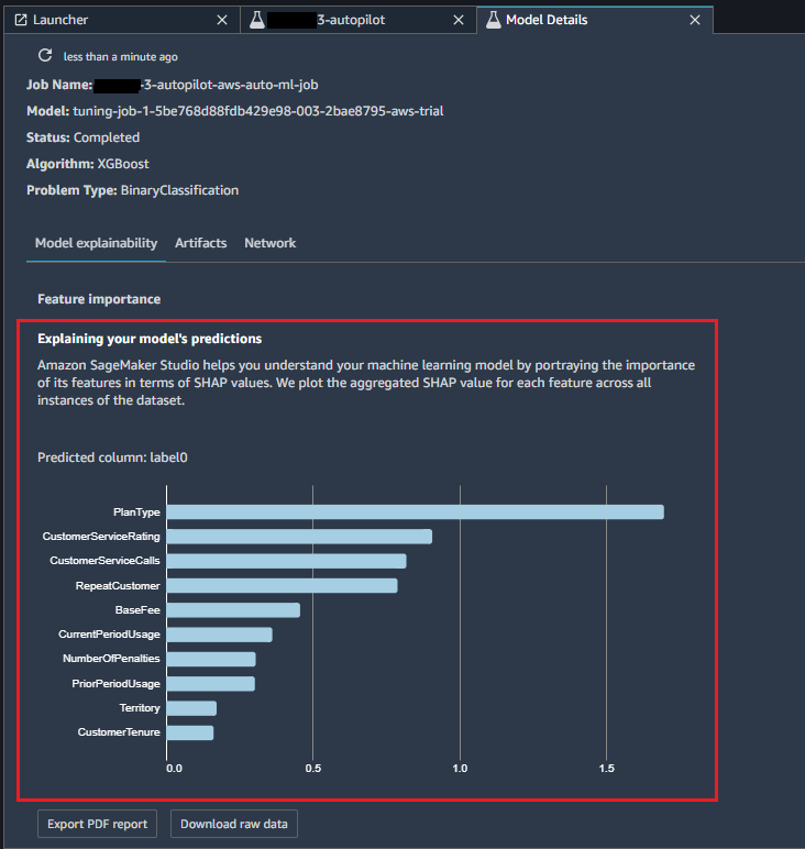 
            Select描述 AutoML Job.
          