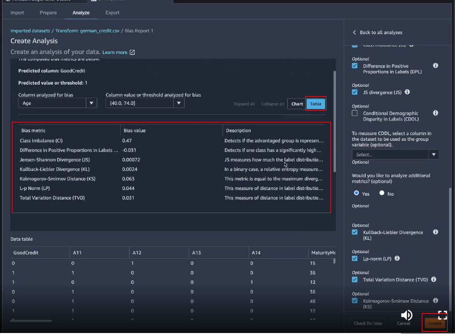 
                        查看偏差指标值的表格摘要保存报告。
                    