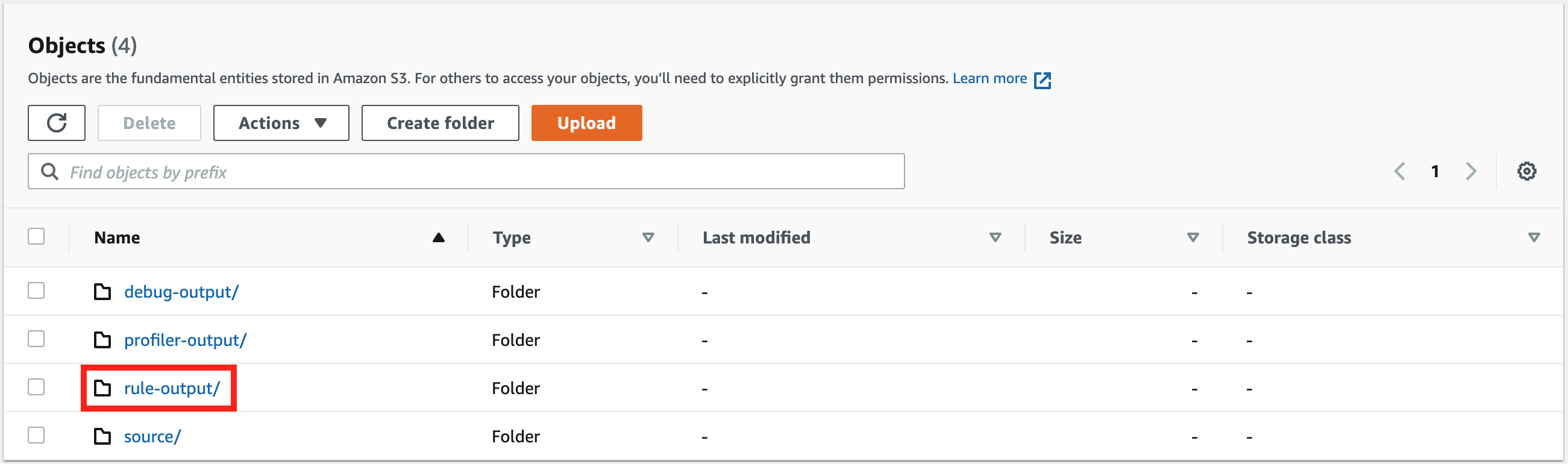 
                                        规则输出 S3 存储桶 URI 的示例
                                    