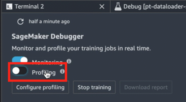 
                            启用 。分析使用调试器见解仪表板控制器 UI
                        