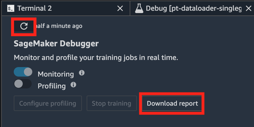 
                    调试器见解控制面板控制
                