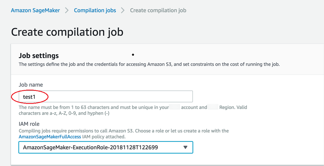 
                        IAM role (IAM 角色)。
                    